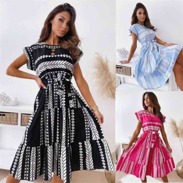 summer dress with belt fashion short sleeve round neck printed irregular es for women ruffle stitching a-line 210517, Black;gray
summer dress with belt fashion short sleeve round neck printed irregular es for women ruffle stitching a-line 210517, Black;gray