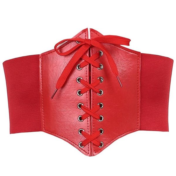 belts women lace-up elastic waist belt pu leather ultra super wide tied waspie ., Black;brown
belts women lace-up elastic waist belt pu leather ultra super wide tied waspie ., Black;brown