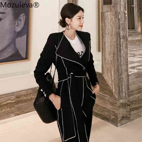 fashion contrast color lace up women blazer suits slim jacket & pencil pant black female work suit 210416, White
fashion contrast color lace up women blazer suits slim jacket & pencil pant black female work suit 210416, White