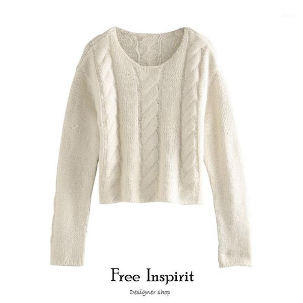 inspirit arrival winter female twist sweater short solid fashion women's casual pullovers sweaters, White;black
inspirit arrival winter female twist sweater short solid fashion women's casual pullovers sweaters, White;black
