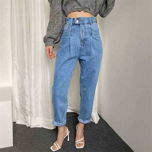 fall fashion streetwear denim pants for women high waist vintage ankle length woman harem jeans 210525, Blue
fall fashion streetwear denim pants for women high waist vintage ankle length woman harem jeans 210525, Blue