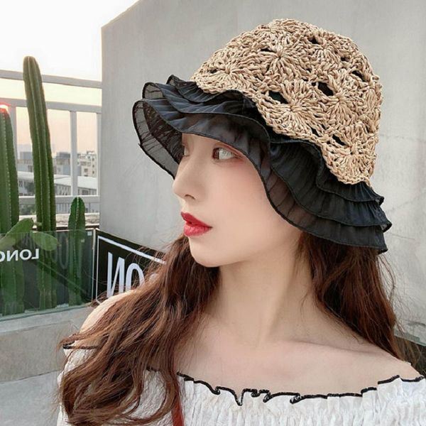 wide brim hats summer korean girl woven lotus leaf straw hat woman foldable sun lace beach sunscreen outdoor, Blue;gray
wide brim hats summer korean girl woven lotus leaf straw hat woman foldable sun lace beach sunscreen outdoor, Blue;gray