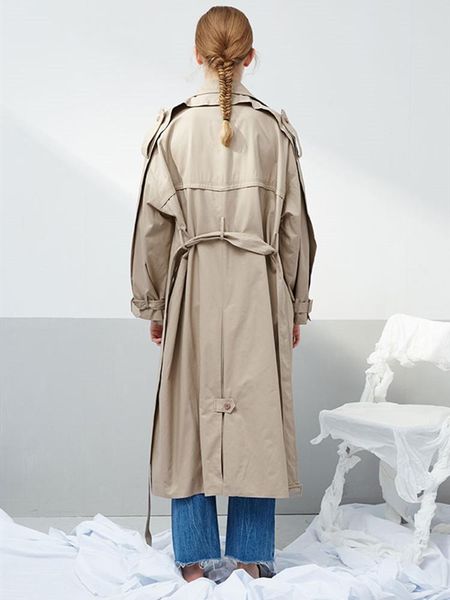women's trench coats autumn women spring classic brief casual loose khaki 100%cotton belt ladies elegant double breasted x long coat ou, Tan;black
women's trench coats autumn women spring classic brief casual loose khaki 100%cotton belt ladies elegant double breasted x long coat ou, Tan;black