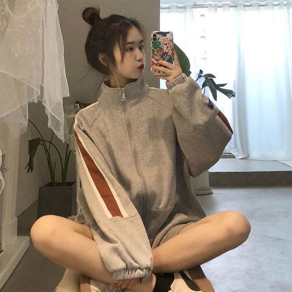 women's jackets winter jacket women single product stitching collar warm thickened striped harajuku style, Black;brown
women's jackets winter jacket women single product stitching collar warm thickened striped harajuku style, Black;brown