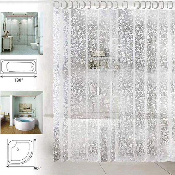 moldproof waterproof 3d thickened bathroom bath shower curtain eco-friendly white 1.8*1.8m and 1.8*2.0m & drapes
moldproof waterproof 3d thickened bathroom bath shower curtain eco-friendly white 1.8*1.8m and 1.8*2.0m & drapes