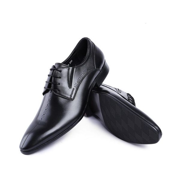 european and american men's business suit leather shoes. pointed-toe shoes england. derby lace-up wedding sh dress, Black
european and american men's business suit leather shoes. pointed-toe shoes england. derby lace-up wedding sh dress, Black