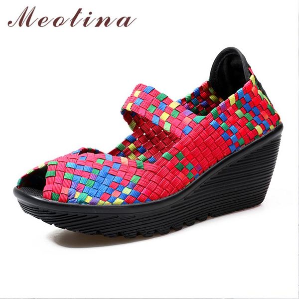 meotina wedge heels shoes women mary janes peep toe high sneakers summer autumn woven causal female footwear purple dress, Black
meotina wedge heels shoes women mary janes peep toe high sneakers summer autumn woven causal female footwear purple dress, Black