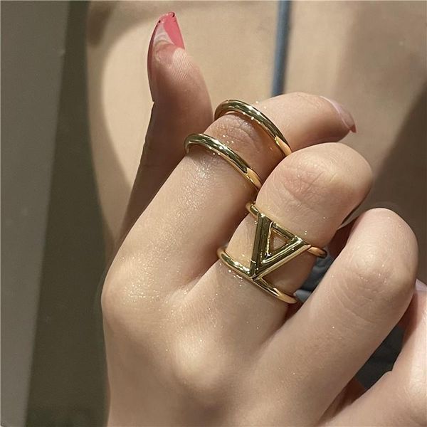 cluster rings korean fashion simple golden silver color the letter v opening adjustable ring ins cold wind for women party jewelery
cluster rings korean fashion simple golden silver color the letter v opening adjustable ring ins cold wind for women party jewelery