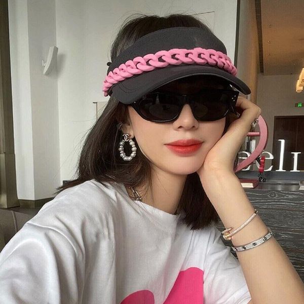 wide brim hats women empty sun cap chain luxury designer hat gorro fashion trend summer hip hop caps outdoor beach chapeau, Blue;gray
wide brim hats women empty sun cap chain luxury designer hat gorro fashion trend summer hip hop caps outdoor beach chapeau, Blue;gray