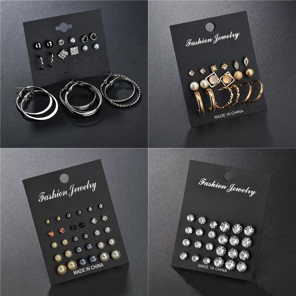 stud wukalo heart flowers vintage gold earrings set fashion rhinestone imitation pearl for women gift, Golden;silver
stud wukalo heart flowers vintage gold earrings set fashion rhinestone imitation pearl for women gift, Golden;silver