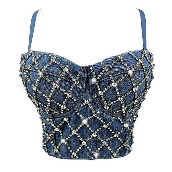 fashion rhinestone diamond denim crop bra women glitter strass femme corset party club festival clothing 210407, White
fashion rhinestone diamond denim crop bra women glitter strass femme corset party club festival clothing 210407, White