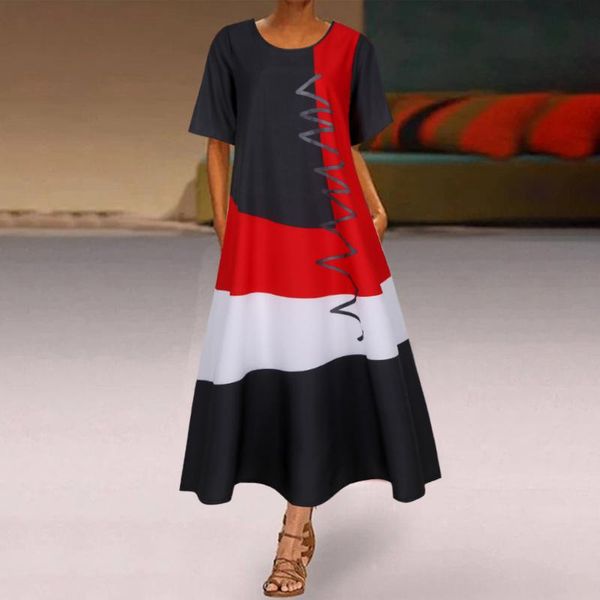women long boho dresses plus size daily short sleeve vintage patchwork bohemian o neck maxi dress beach sundress vestidos casual, Black;gray
women long boho dresses plus size daily short sleeve vintage patchwork bohemian o neck maxi dress beach sundress vestidos casual, Black;gray