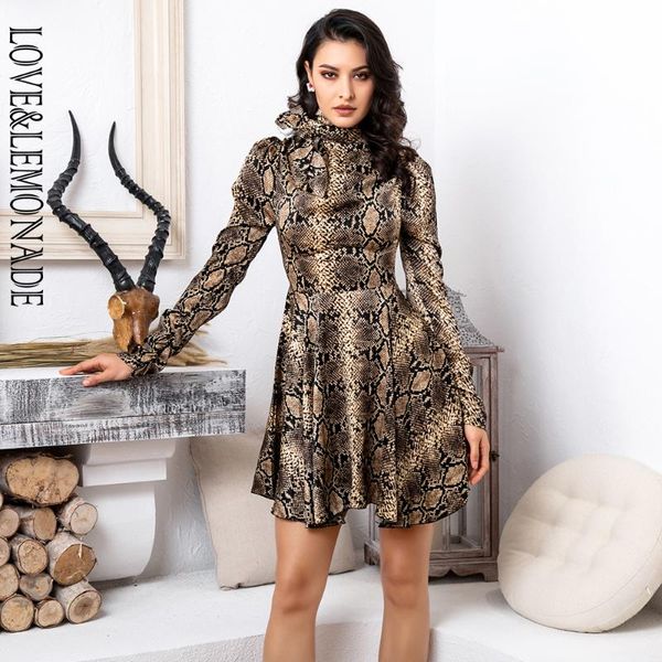 casual dresses love&lemonade collar straps high waist snake pattern elastic artificial silk material put on long-sleeved dress lm81660, Black;gray
casual dresses love&lemonade collar straps high waist snake pattern elastic artificial silk material put on long-sleeved dress lm81660, Black;gray
