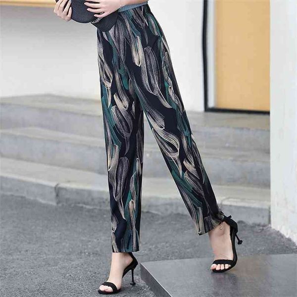 women harem pants summer elastic waist print pencil casual plaid high trousers 210915, Black;white
women harem pants summer elastic waist print pencil casual plaid high trousers 210915, Black;white