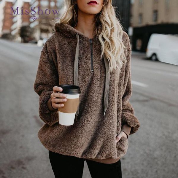 women's hoodies & sweatshirts misshow autumn winter warm women oversized casual outwear long sleeve plus size loose pullovers pull femm, Black
women's hoodies & sweatshirts misshow autumn winter warm women oversized casual outwear long sleeve plus size loose pullovers pull femm, Black