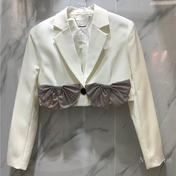 women's jackets 2021 autumn short coat women elegant lapel suit jacket simple sweet bow all-match crop fashion outwears veste femme, Black;brown
women's jackets 2021 autumn short coat women elegant lapel suit jacket simple sweet bow all-match crop fashion outwears veste femme, Black;brown