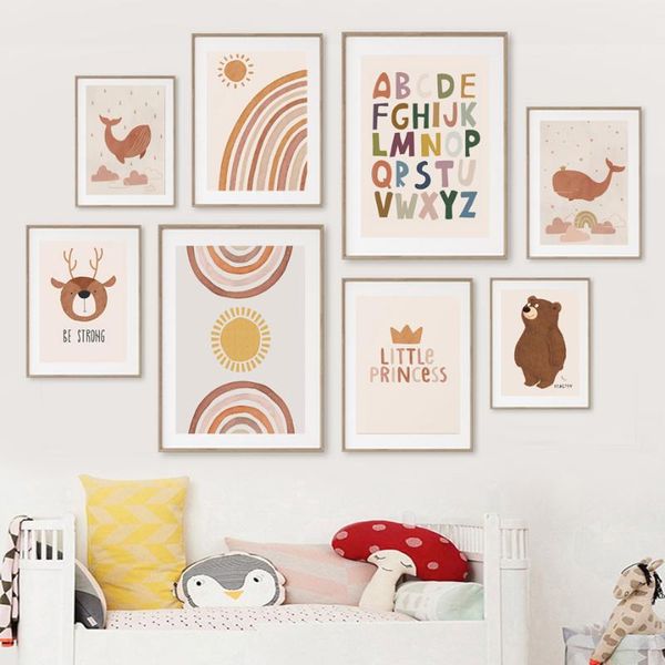 abstract lion whales sun rainbow boho letter nursery posters and prints wall art canvas painting pictures baby kids room paintings
abstract lion whales sun rainbow boho letter nursery posters and prints wall art canvas painting pictures baby kids room paintings