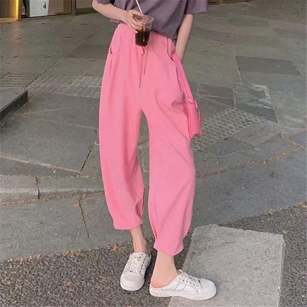 women's pants & capris leisure walk 2021 summer thin nine minutes of show loose trousers, Black;white
women's pants & capris leisure walk 2021 summer thin nine minutes of show loose trousers, Black;white