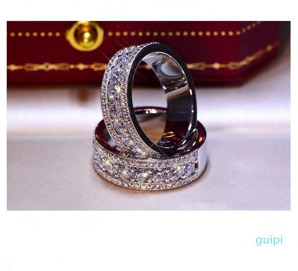 sparkling luxury jewelry 925 sterling silver pave white diamond eternity lady fashion women wedding band ring for lovers' gift, Slivery;golden
sparkling luxury jewelry 925 sterling silver pave white diamond eternity lady fashion women wedding band ring for lovers' gift, Slivery;golden
