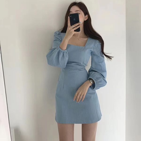 casual dresses autumn style korean chic temperament square neck dress women mini bubble long sleeve wild waist slim a line solid, Black;gray
casual dresses autumn style korean chic temperament square neck dress women mini bubble long sleeve wild waist slim a line solid, Black;gray