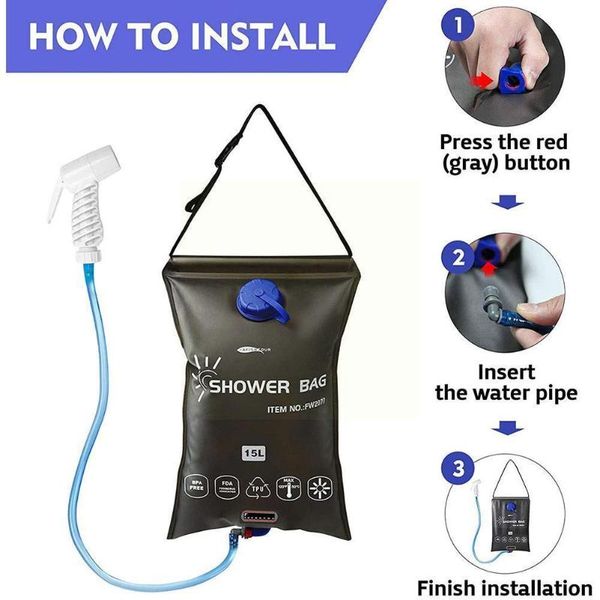 water bottle outdoor large capacity 15 liters portable bag shower summer with solar c1k9
water bottle outdoor large capacity 15 liters portable bag shower summer with solar c1k9