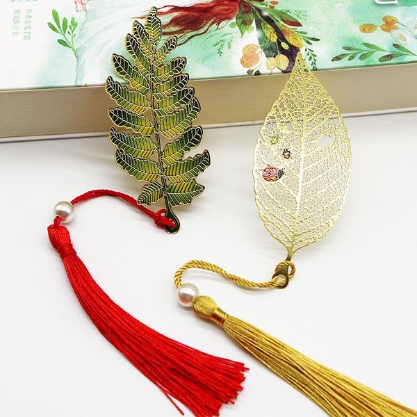 bookmark leaf vein brass tassel pendant retro book clip metal pagination mark student gift stationery school office supplies
bookmark leaf vein brass tassel pendant retro book clip metal pagination mark student gift stationery school office supplies