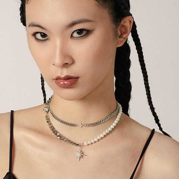 chokers punk personality creative double layer stitching stacked chain necklace fashion trend party banquet for women, Golden;silver
chokers punk personality creative double layer stitching stacked chain necklace fashion trend party banquet for women, Golden;silver