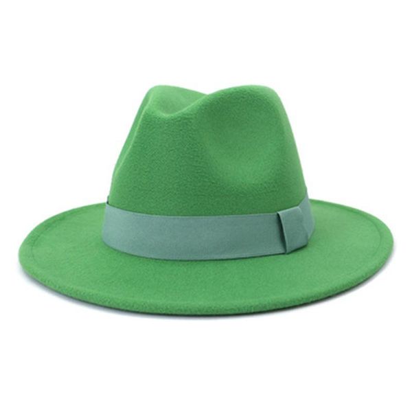 wide brim hats women fedoras men caps band ribbon dress wedding felted hat solid green purple black gentlemen, Blue;gray
wide brim hats women fedoras men caps band ribbon dress wedding felted hat solid green purple black gentlemen, Blue;gray