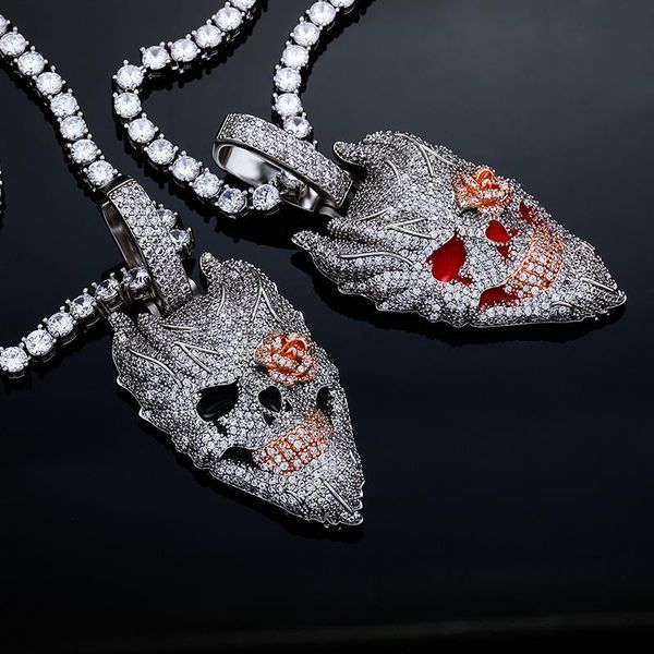 pendant necklaces hip hop micro paved cubic zirconia bling out fire skull pendants necklace for men rapper jewelry drop, Silver
pendant necklaces hip hop micro paved cubic zirconia bling out fire skull pendants necklace for men rapper jewelry drop, Silver