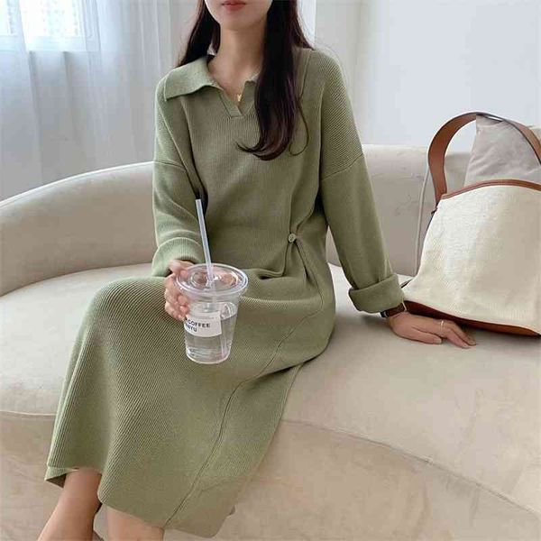 full sleeve loose knit dress female winter casual thick women features waist long sweater vestidos 210520, Black;gray
full sleeve loose knit dress female winter casual thick women features waist long sweater vestidos 210520, Black;gray