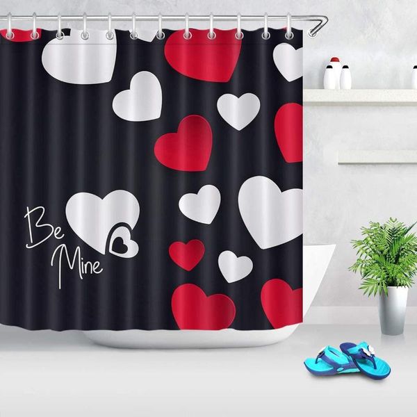 shower curtains happy valentine's day curtain black background with be mine letter heart print for lovers bathroom sets
shower curtains happy valentine's day curtain black background with be mine letter heart print for lovers bathroom sets