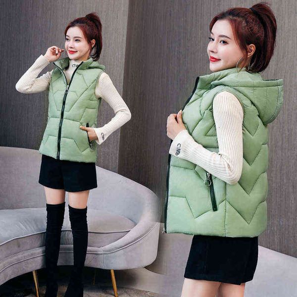 vest vest women wear 2021 korean down cotton et in autumn and winter hooded warm shoulder coat, Black;white
vest vest women wear 2021 korean down cotton et in autumn and winter hooded warm shoulder coat, Black;white
