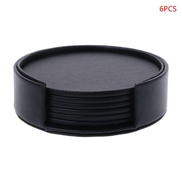 6pcs/set leather round coffee mug drink coasters placemat table cup mat pad cushion holder insulation kitchen tableware mats & pads
6pcs/set leather round coffee mug drink coasters placemat table cup mat pad cushion holder insulation kitchen tableware mats & pads