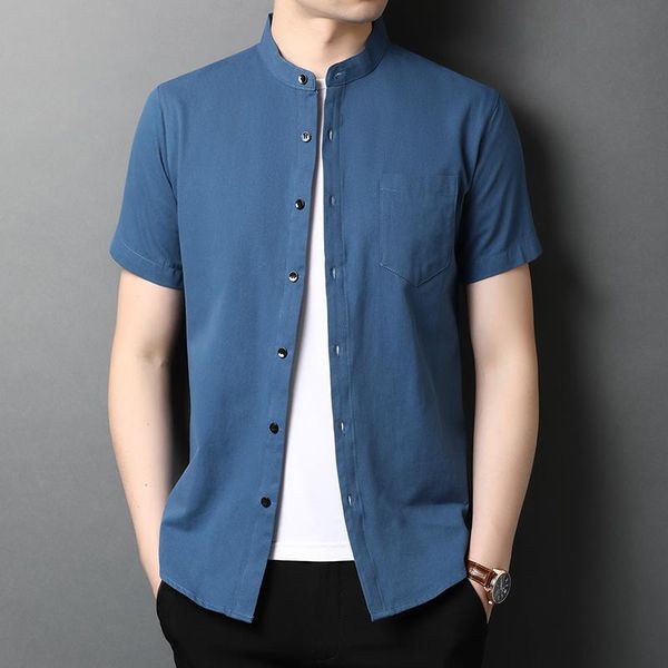 men's casual shirts brand short sleeve solid color pure 100% cotton shirt men clothes arrival streetwear mandarin homme white, White;black
men's casual shirts brand short sleeve solid color pure 100% cotton shirt men clothes arrival streetwear mandarin homme white, White;black