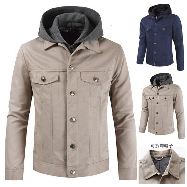 men's jackets winter mens jacket removable hooded single breasted long sleeve coats fashion solid color slim business outerwear with po, Black;brown
men's jackets winter mens jacket removable hooded single breasted long sleeve coats fashion solid color slim business outerwear with po, Black;brown