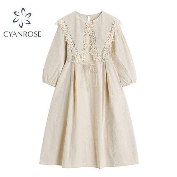 chic retro dress women sweet lace peter pan collar french elegant puff three quarter sleeve up fairy frcoks rok summer 210515, Black;gray
chic retro dress women sweet lace peter pan collar french elegant puff three quarter sleeve up fairy frcoks rok summer 210515, Black;gray