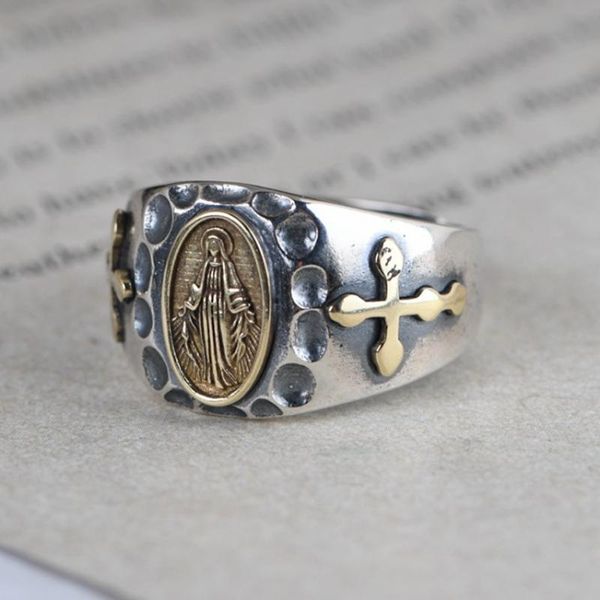 cluster rings 925 sterling silver virgin mary cross jewelry ring a5801, Golden;silver
cluster rings 925 sterling silver virgin mary cross jewelry ring a5801, Golden;silver