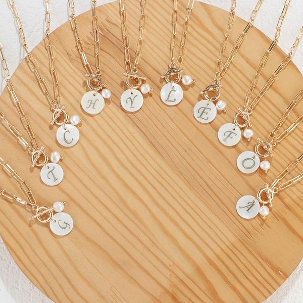chains stainless steel paper clip link chain customize pearls letter initial alphabet pendant necklace for women toggle choker jewelry, Silver
chains stainless steel paper clip link chain customize pearls letter initial alphabet pendant necklace for women toggle choker jewelry, Silver