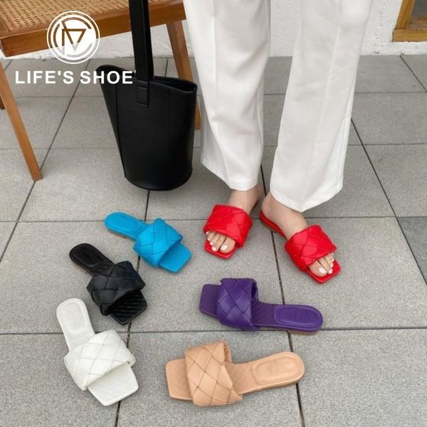 slippers weave leather women sandal open toe flat casual slides summer outdoor beach female flip flops square head, Black
slippers weave leather women sandal open toe flat casual slides summer outdoor beach female flip flops square head, Black