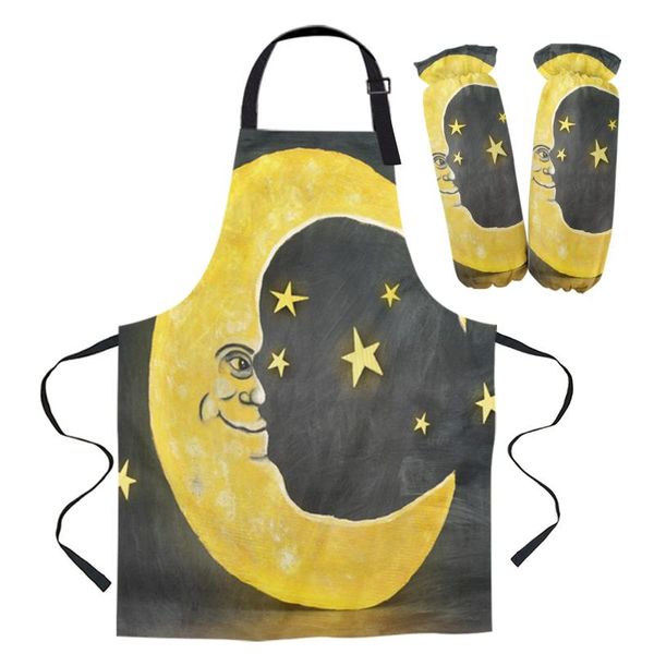aprons yellow night moon stars apron kitchen household cleaning pinafore barber cooking accessories for woman
aprons yellow night moon stars apron kitchen household cleaning pinafore barber cooking accessories for woman