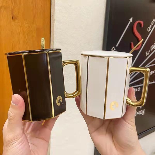 mugs luxury european gold ceramic with cover simple star water bottle tea coffee milk breakfast business cup
mugs luxury european gold ceramic with cover simple star water bottle tea coffee milk breakfast business cup