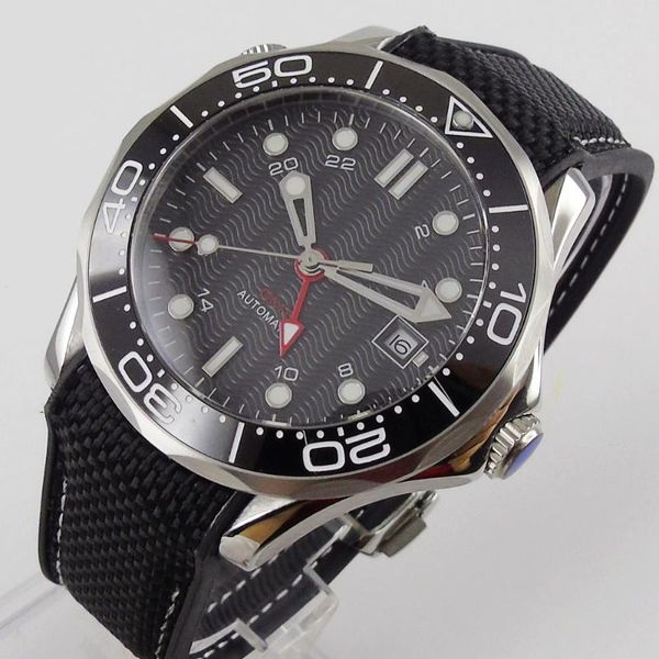 wristwatches 41mm nologo black mechanical men watch dial sapphire glass gmt ceramic bezel automatic movement men's, Slivery;brown
wristwatches 41mm nologo black mechanical men watch dial sapphire glass gmt ceramic bezel automatic movement men's, Slivery;brown