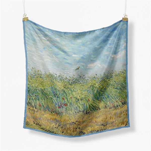 scarves pobing twill silk scarf woman plant painting square wraps bandana small hijab foulards tie headband neckerchief 53cm, Blue;gray
scarves pobing twill silk scarf woman plant painting square wraps bandana small hijab foulards tie headband neckerchief 53cm, Blue;gray