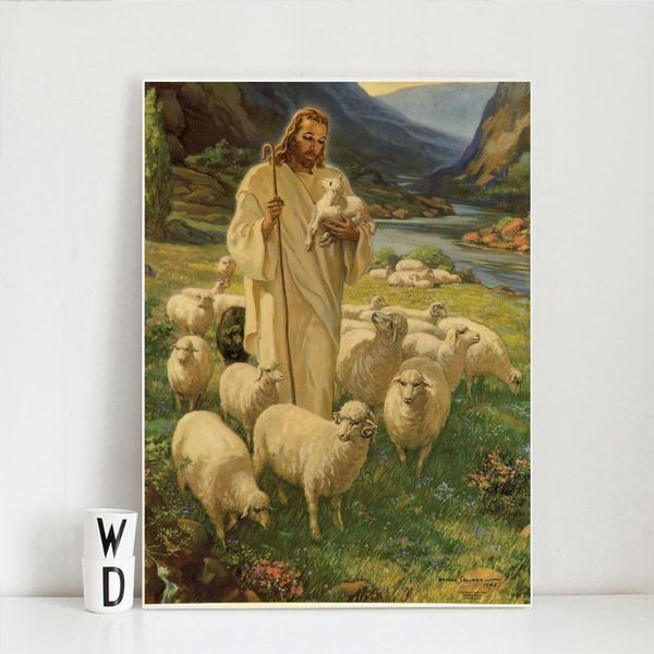 paintings jesus christ god with lamb vintage poster minimalist art canvas print wall picture modern home room decoration
paintings jesus christ god with lamb vintage poster minimalist art canvas print wall picture modern home room decoration