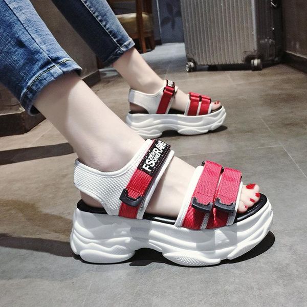 classics breathable sports sandals mixed colors high summer women ankle strap open toe thick platform beach shoes, Black
classics breathable sports sandals mixed colors high summer women ankle strap open toe thick platform beach shoes, Black