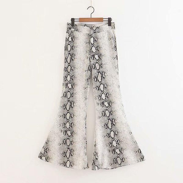 women's pants & capris long mid waist loose wide leg snake skin pattern women autumn winter trousers zipper front office, Black;white
women's pants & capris long mid waist loose wide leg snake skin pattern women autumn winter trousers zipper front office, Black;white