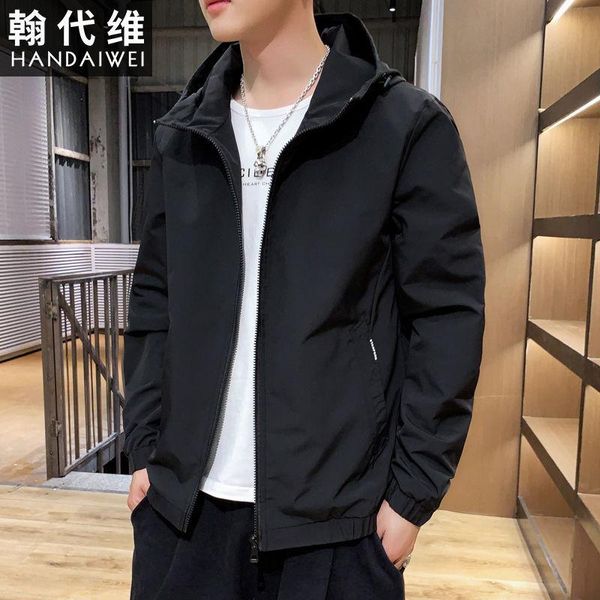 spring men's jacket trend handsome loose baseball clothes casual jackets, Black;brown
spring men's jacket trend handsome loose baseball clothes casual jackets, Black;brown