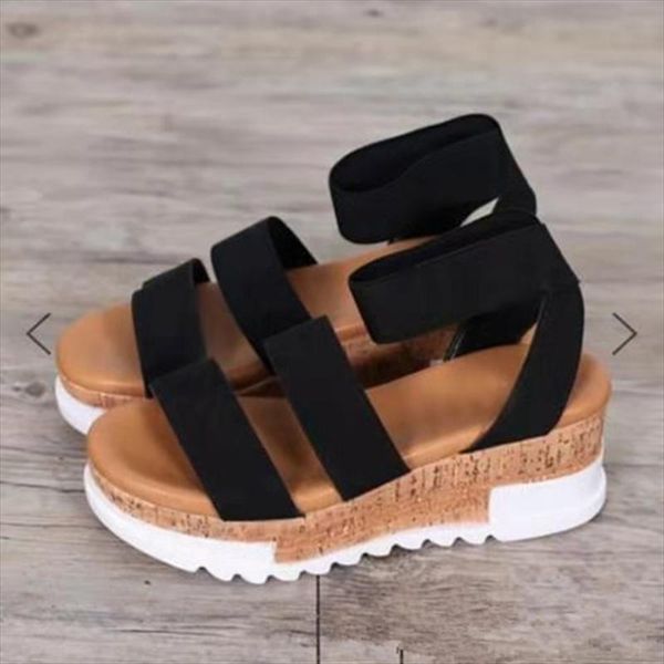 women's sandals roman folk slippers style wedge heels high sandal open-toe outdoor casual, Black
women's sandals roman folk slippers style wedge heels high sandal open-toe outdoor casual, Black