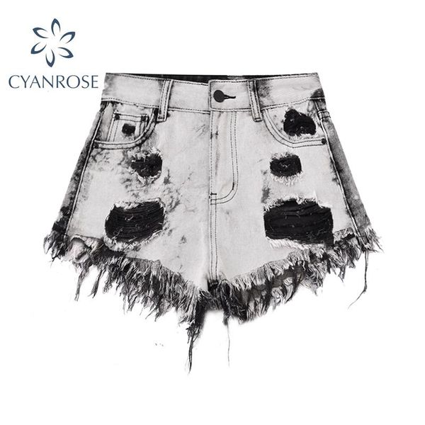 women's shorts high waist denim ripped hollow out hole streetwear black jean 2021 fashion summer beggars female, White;black
women's shorts high waist denim ripped hollow out hole streetwear black jean 2021 fashion summer beggars female, White;black