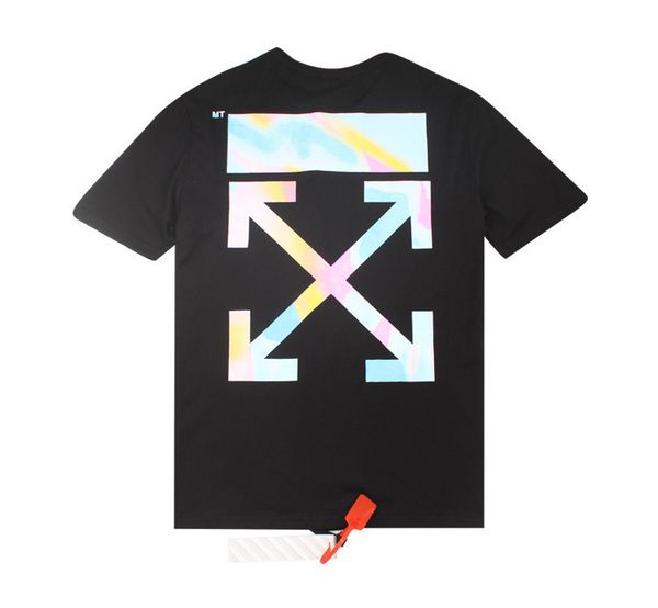 new off fashion short sleeve classic arrstyle color printing spring and summer men's women's new leisure t-shirt, White;black
new off fashion short sleeve classic arrstyle color printing spring and summer men's women's new leisure t-shirt, White;black